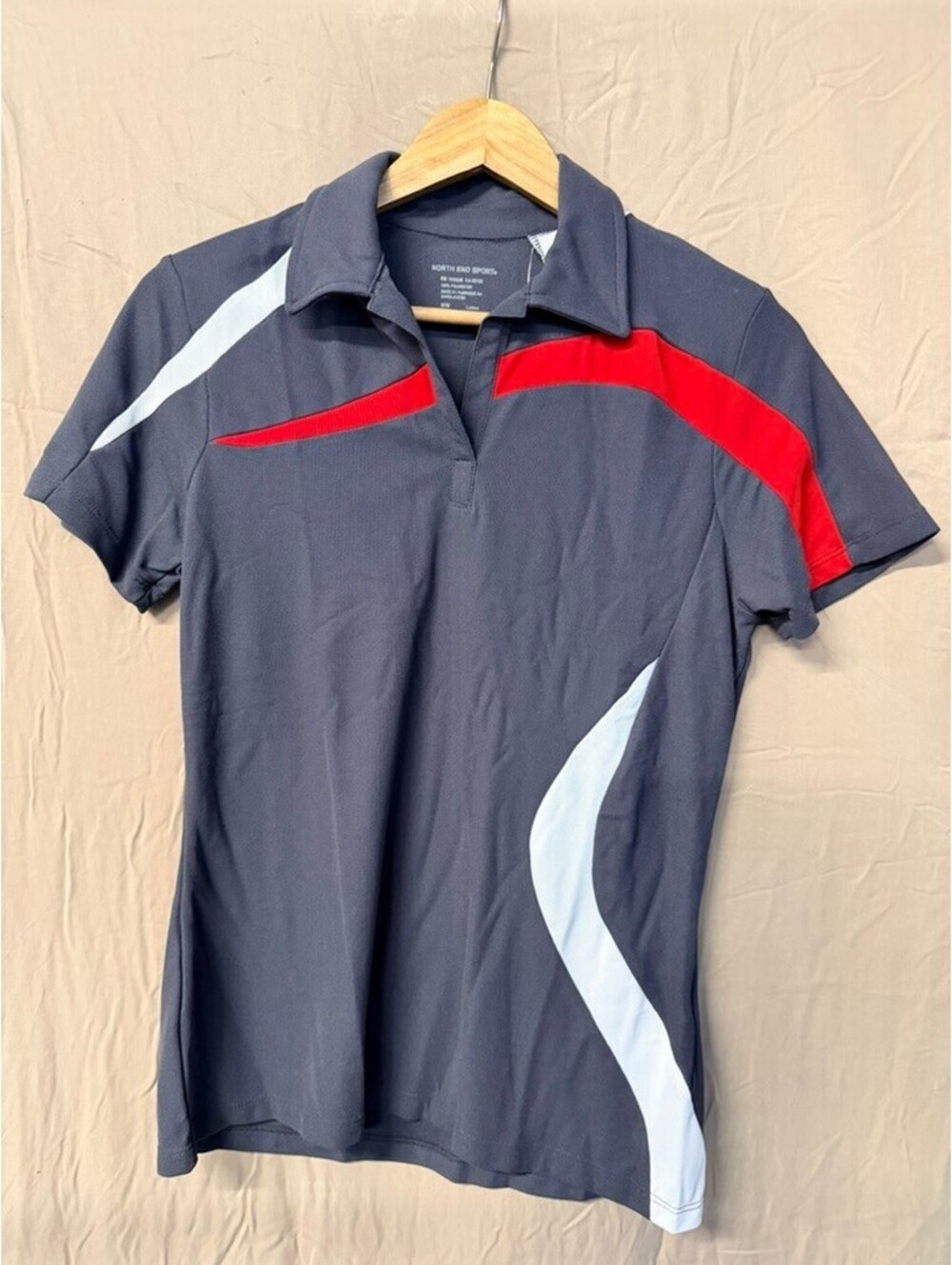 North End Sport Ladies Polyester Polo Shirt Size M